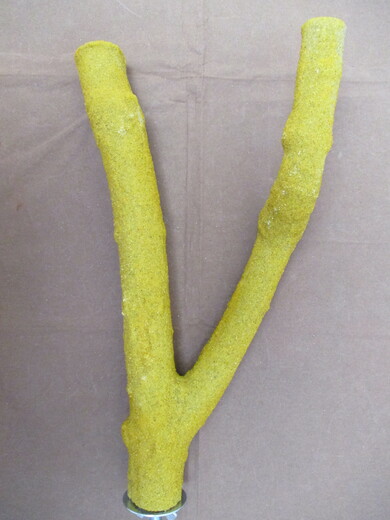Rozvětvené brusné bidlo L/XL - žluté